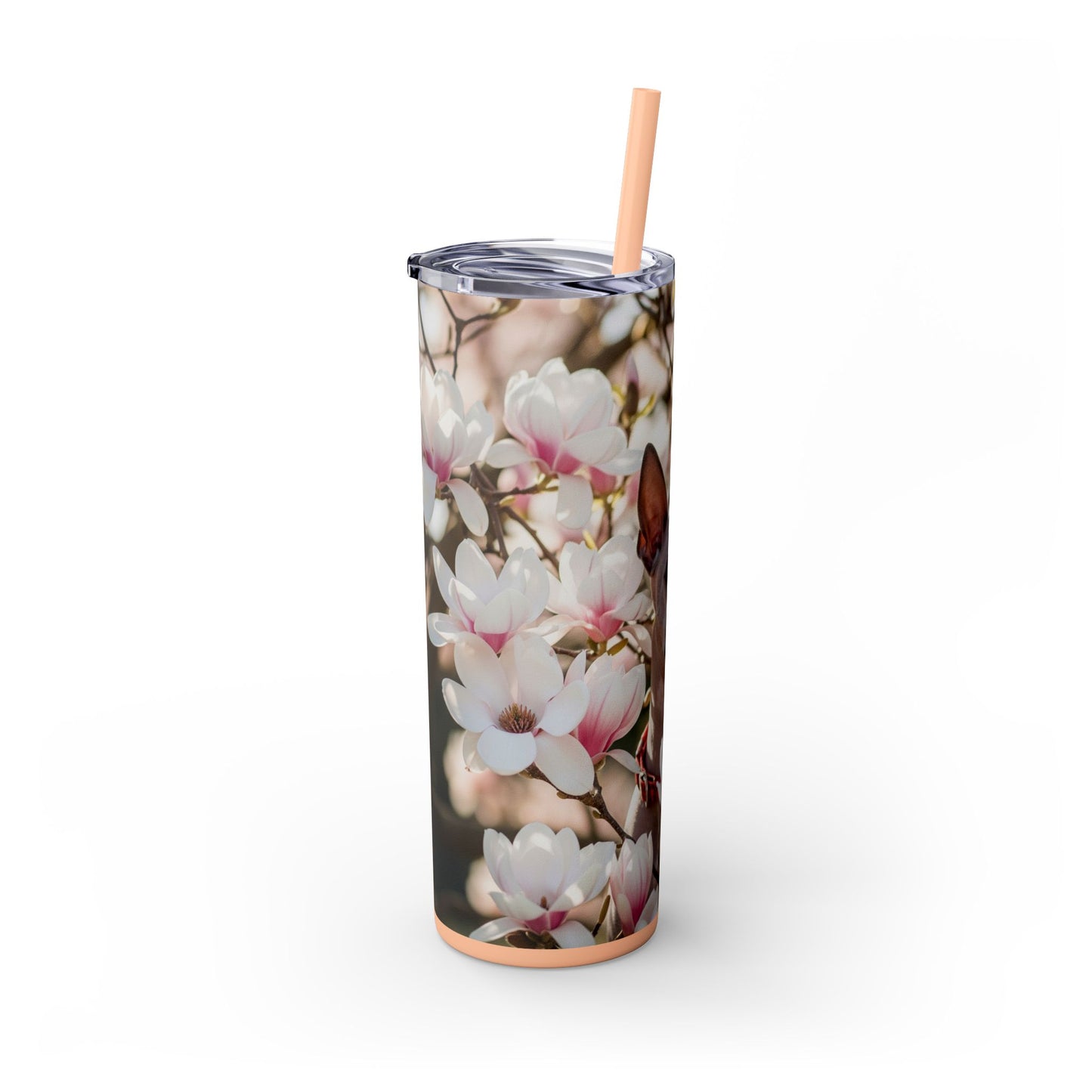 American Hairless Terrier Skinny Tumbler with Straw, 20oz