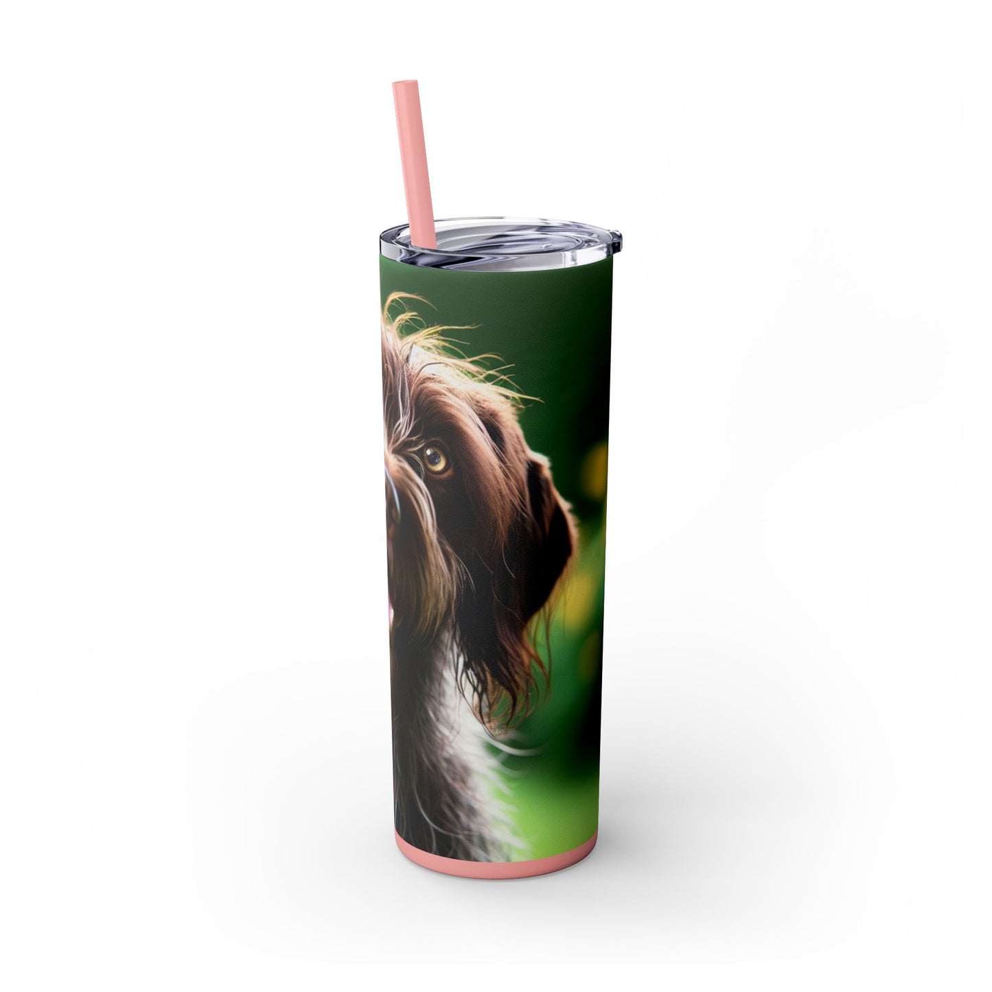 German Wirehaired Pointer Tumbler with Straw, 20oz