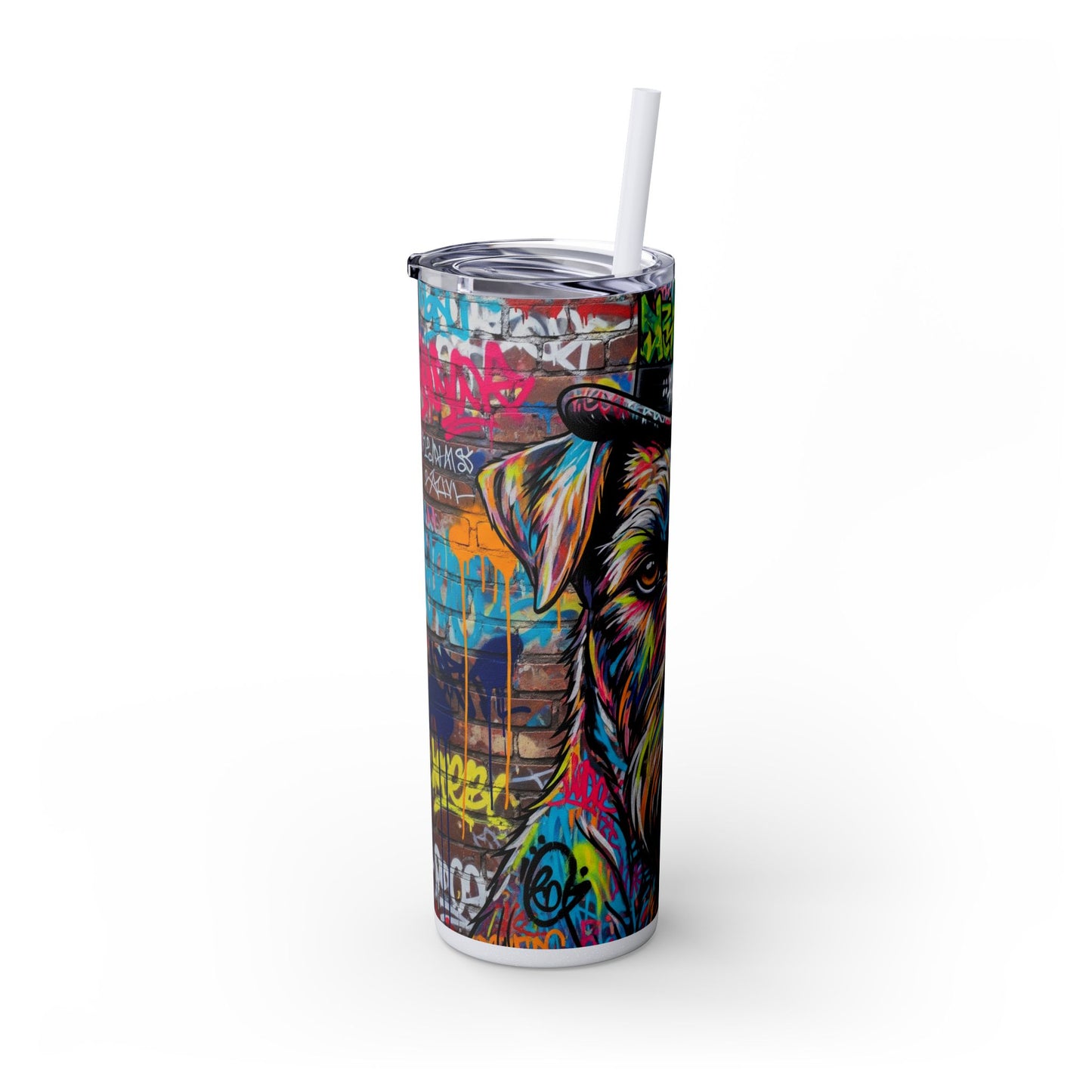 Teddy Roosevelt Terrier Tumbler with Straw, 20oz