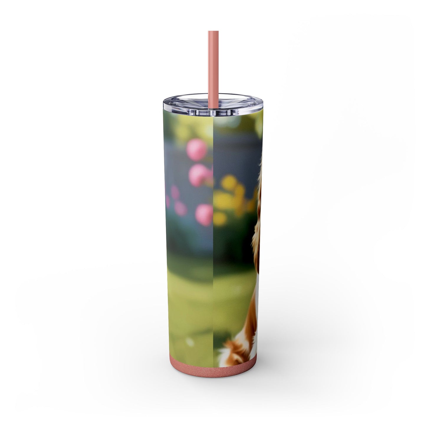 King Charles Spaniel Tumbler with Straw, 20oz