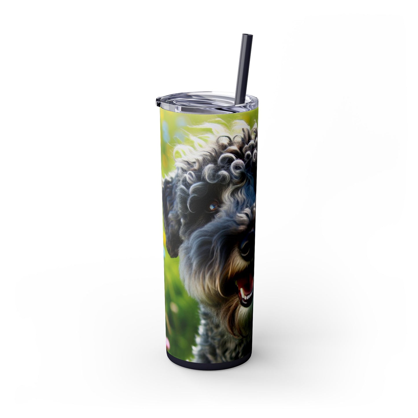 Kerry Blue Terrier Tumbler with Straw, 20oz