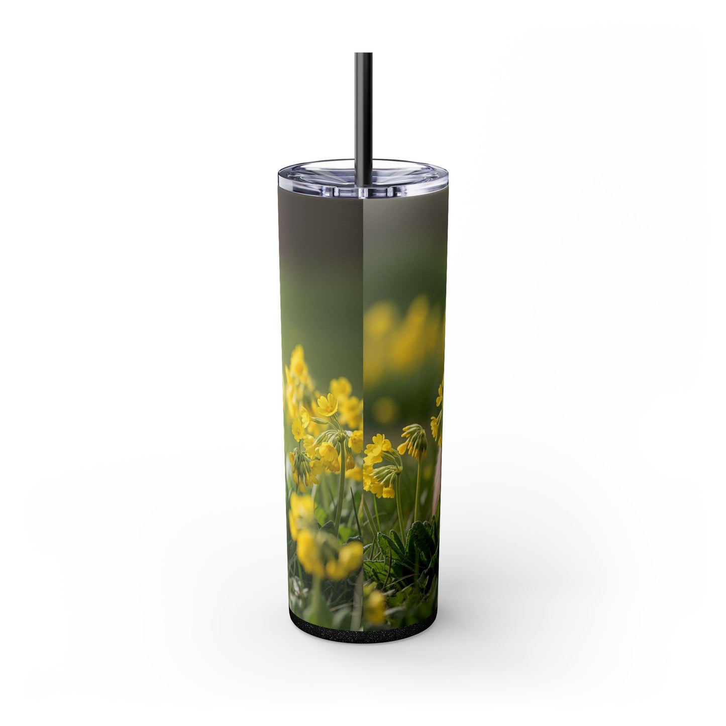 Norfolk Terrier Skinny Tumbler with Straw, 20oz