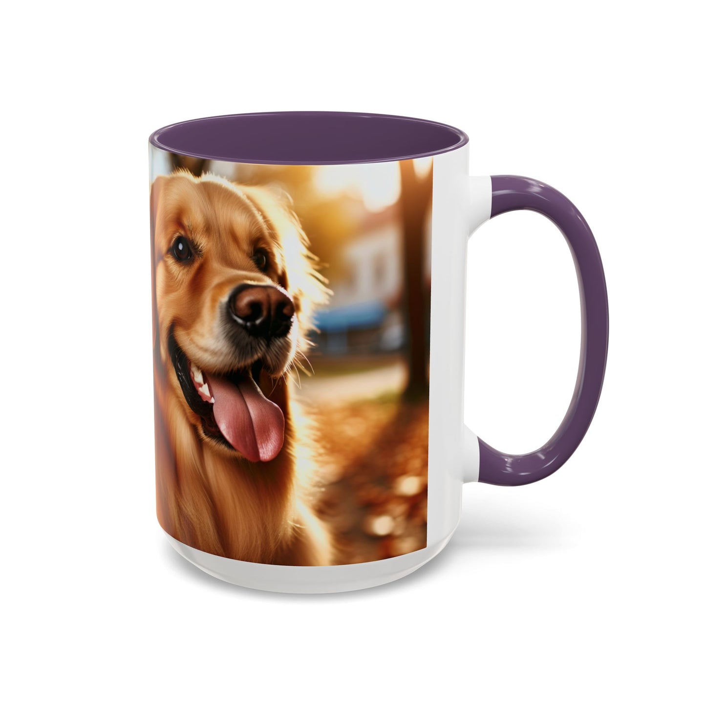 Golden Retriever Accent Coffee Mug - Perfect Gift for Dog Lovers