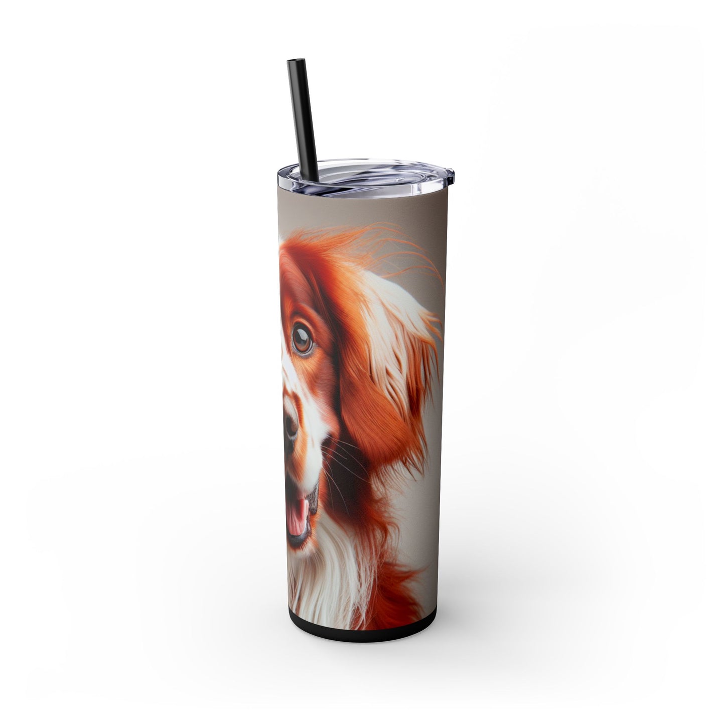 Irish Red and White Setter Tumbler with Straw, 20oz