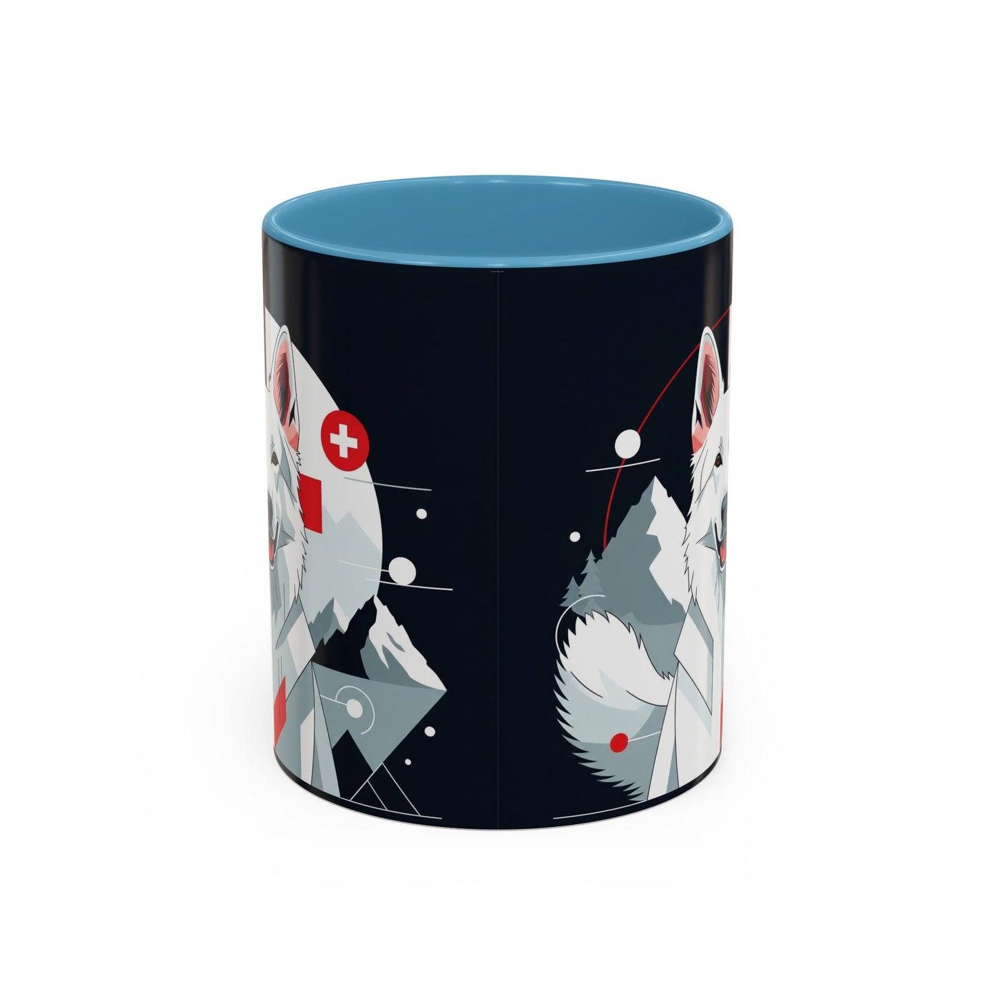 White Swiss Shepherd Dog Accent Coffee Mug - Perfect Gift for Dog Lovers