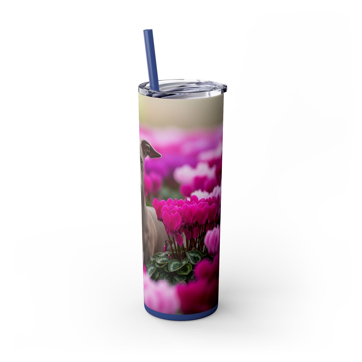 Italian Greyhound Tumbler with Straw, 20oz
