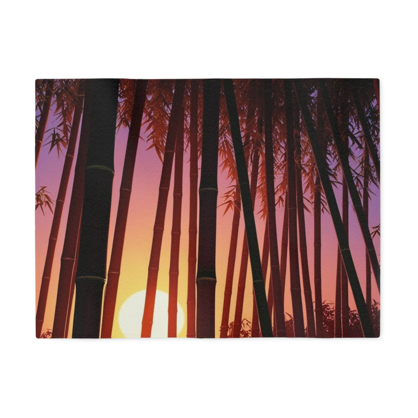 Bamboo Forest Sunrise Sweatshirt Blanket