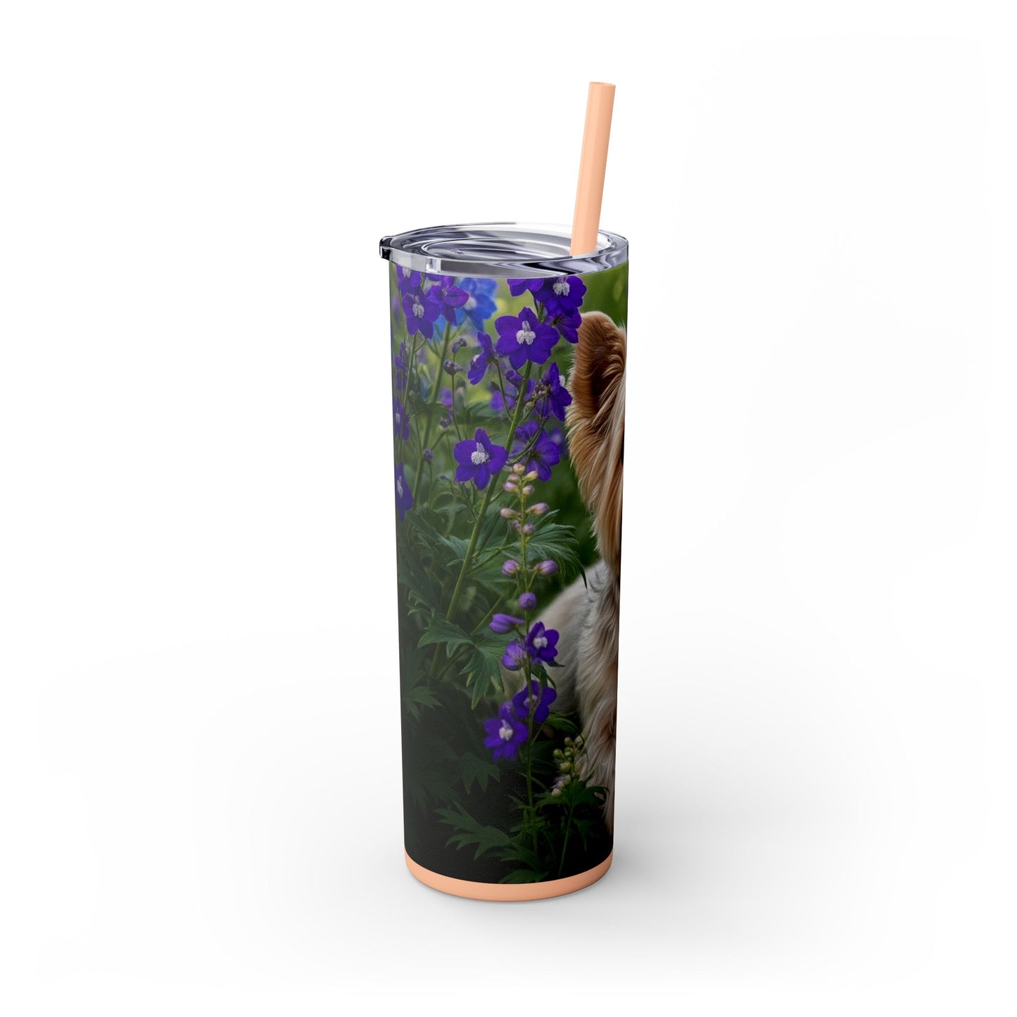 Yorkiepoo Tumbler with Straw, 20oz