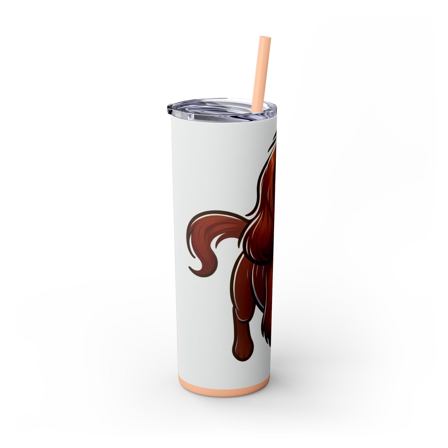 Sussex Spaniel Skinny Tumbler with Straw, 20oz