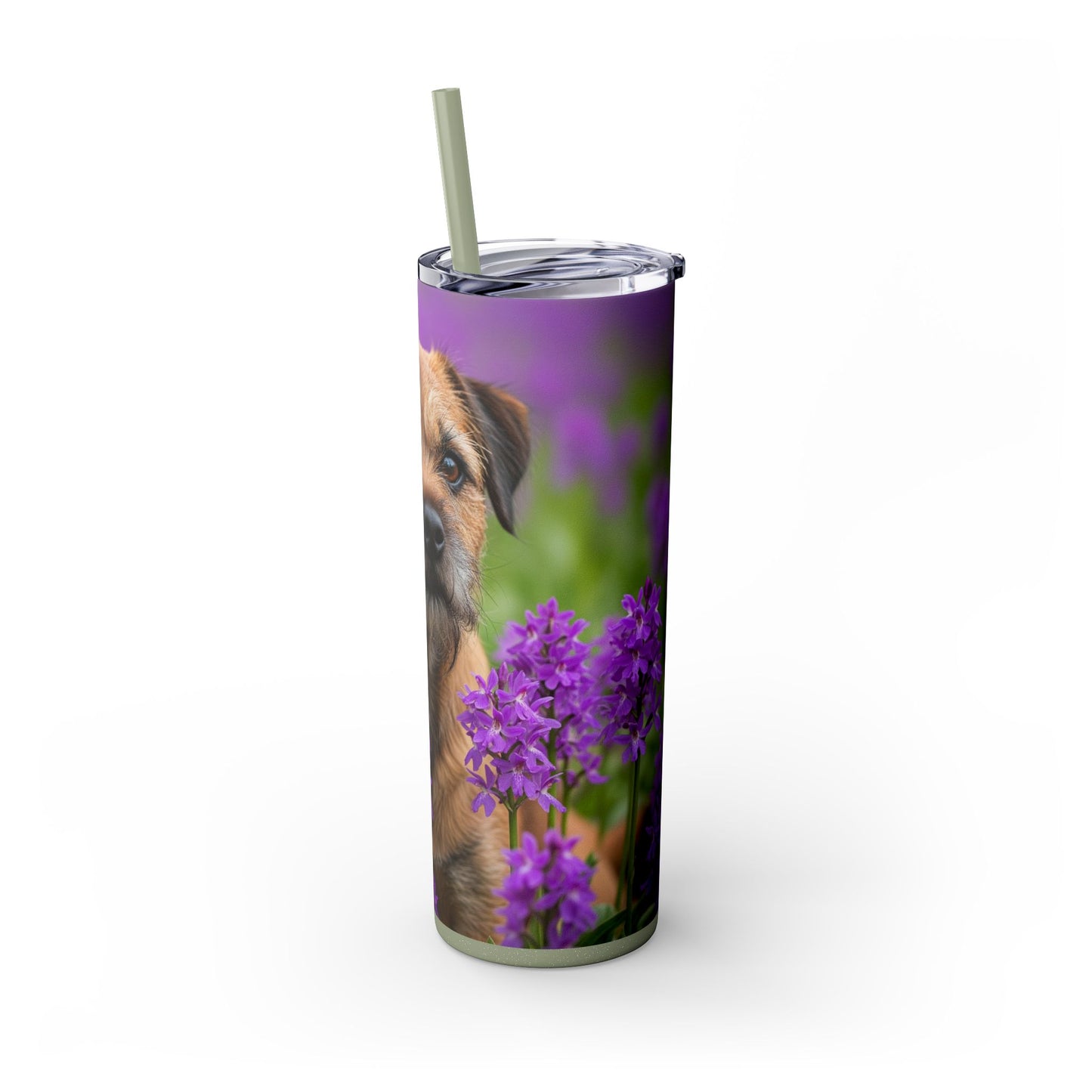 Border Terrier Tumbler with Straw, 20oz