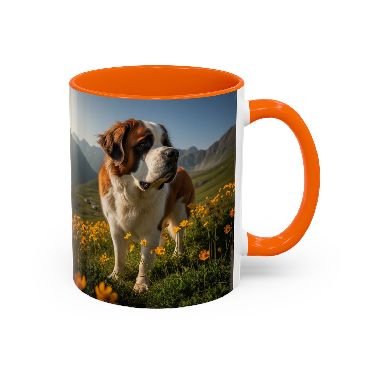 Saint Bernard Accent Coffee Mug - Perfect Gift for Dog Lovers