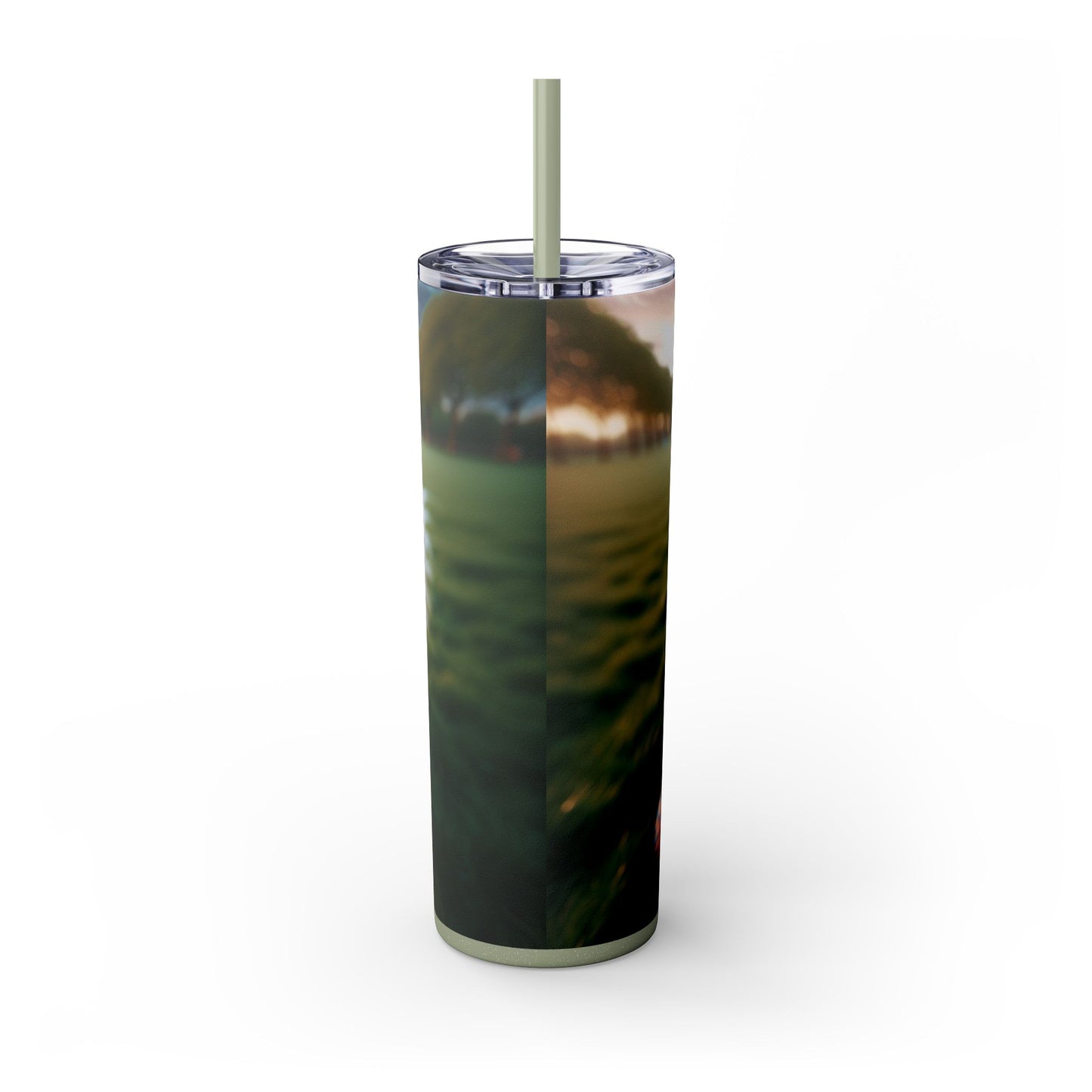 Brittany Dog Tumbler with Straw, 20oz