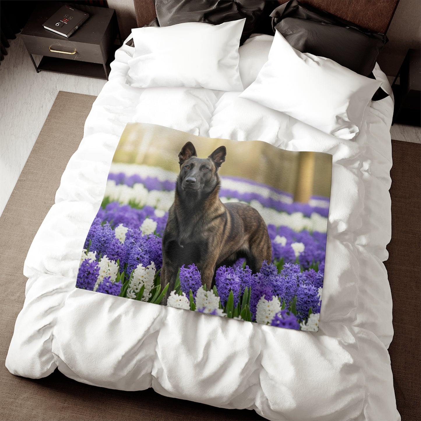 Dutch Shepherd Dog Sweatshirt Blanket