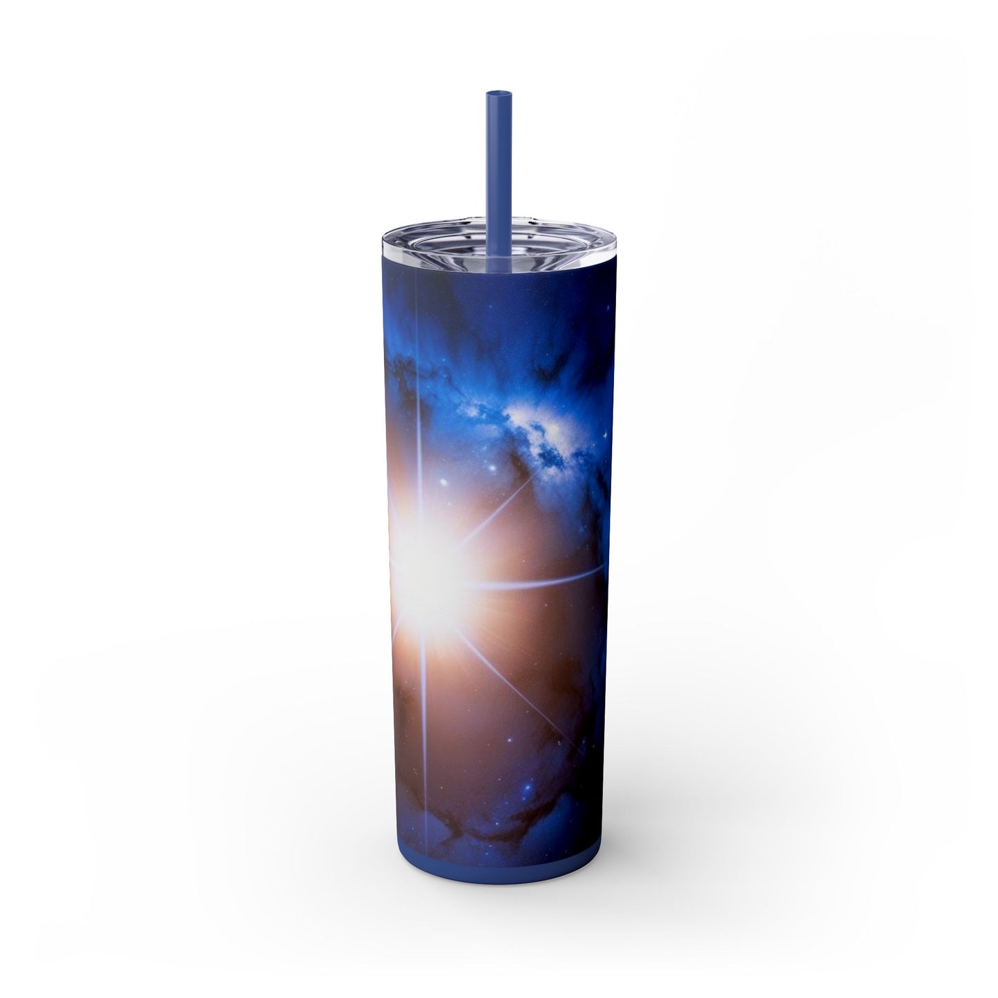North Star Skinny Tumbler with Straw, 20oz