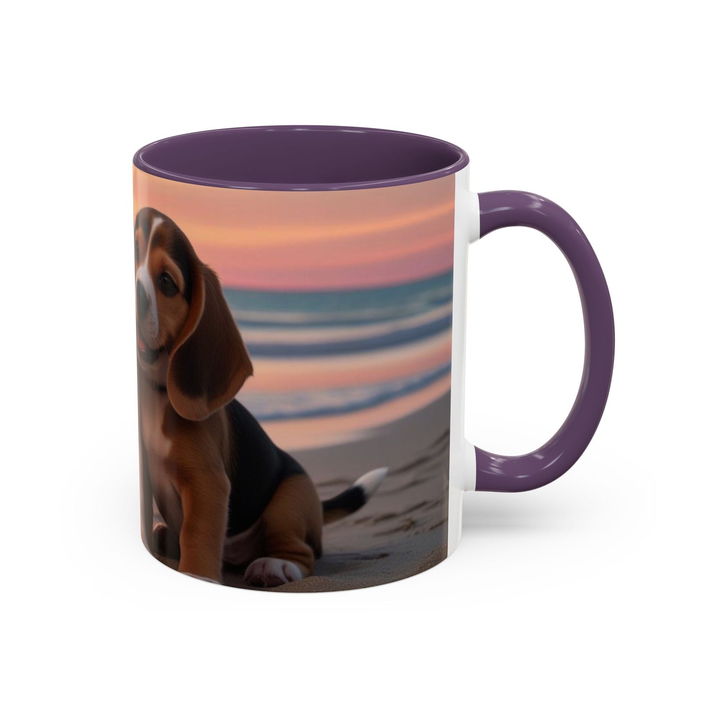 Beagle Love Accent Coffee Mug - Perfect Gift for Dog Lovers