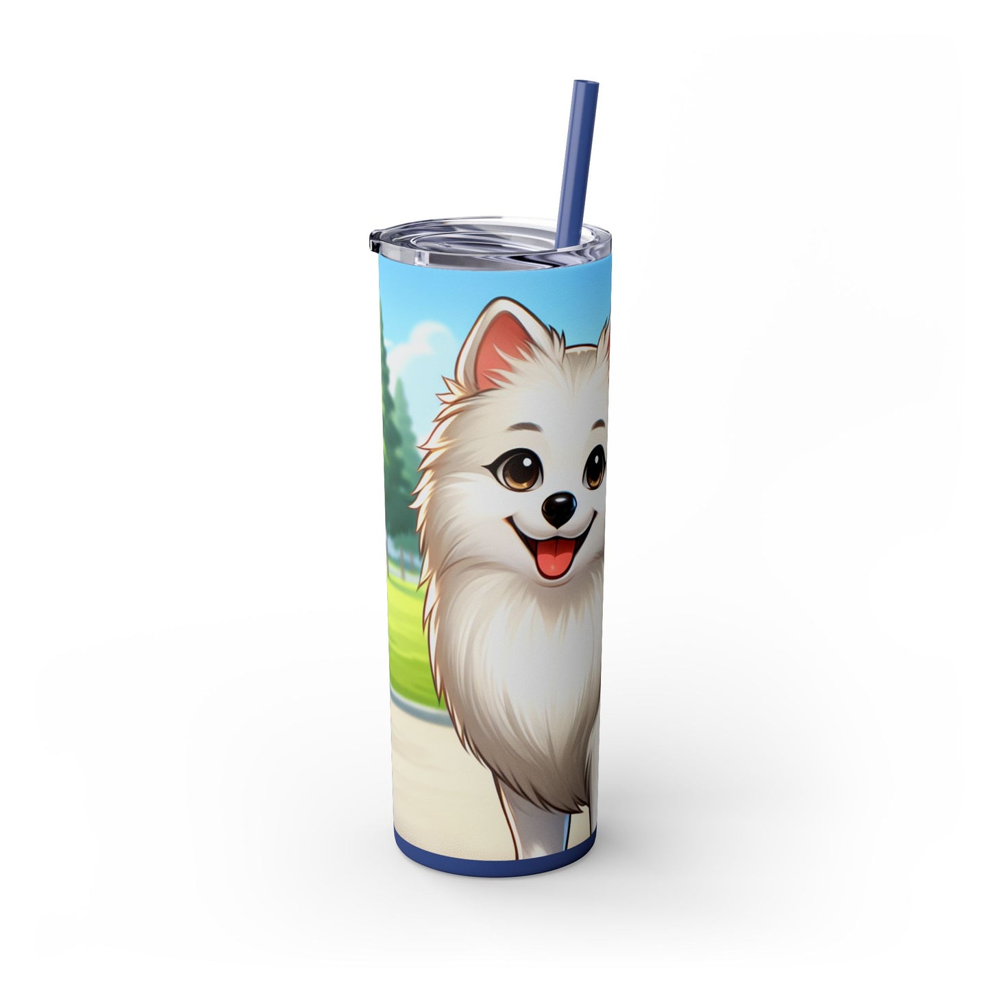 Indian Spitz Tumbler with Straw, 20oz