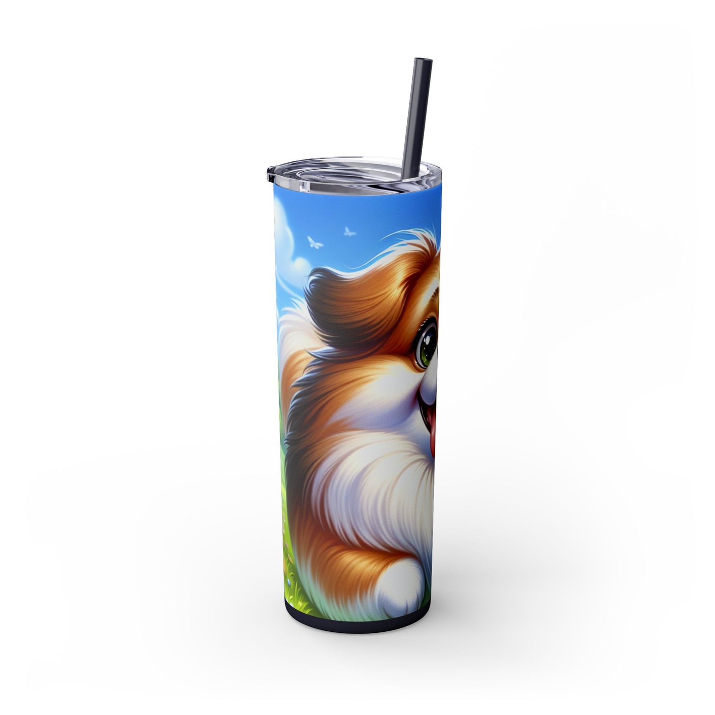Russian Toy Skinny Tumbler with Straw, 20oz