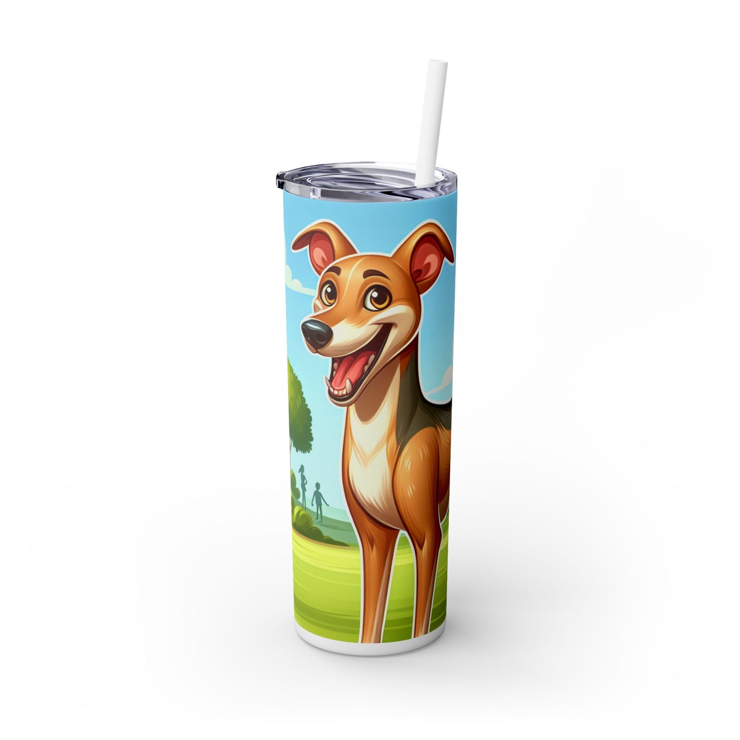 Azawakh Tumbler with Straw, 20oz