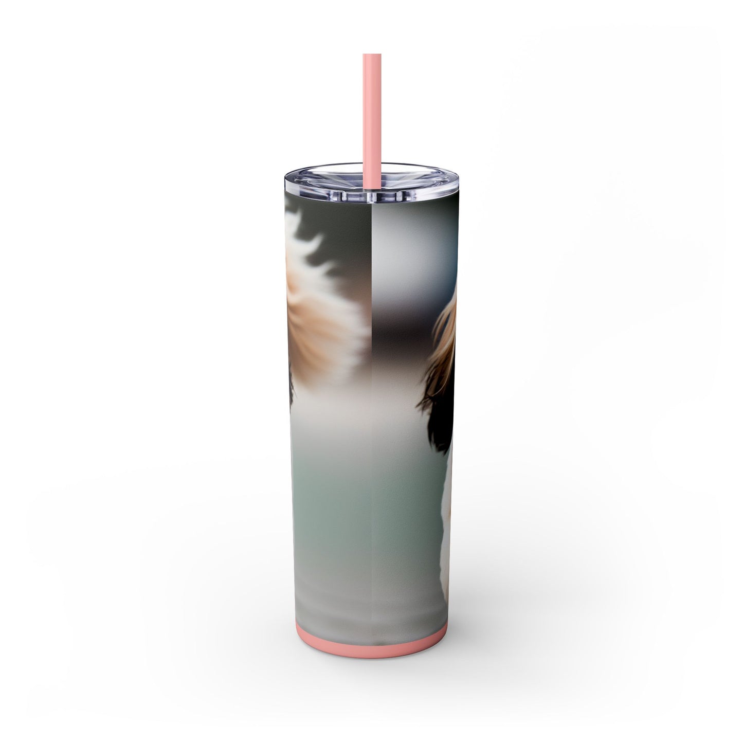 Lowchen Tumbler with Straw, 20oz