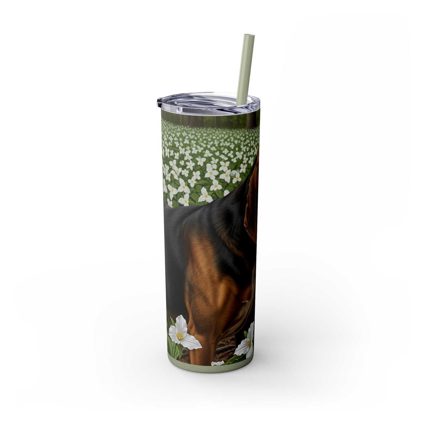 Treeing Walker Coonhound Tumbler with Straw, 20oz