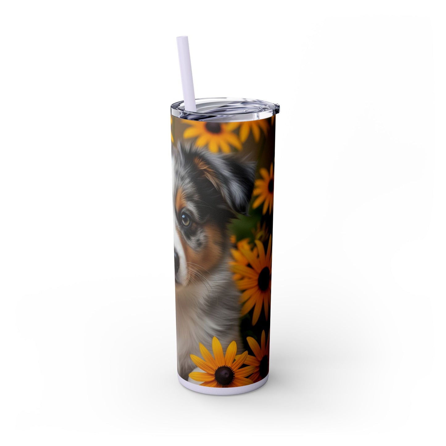 Miniature American Shepherd Tumbler with Straw, 20oz