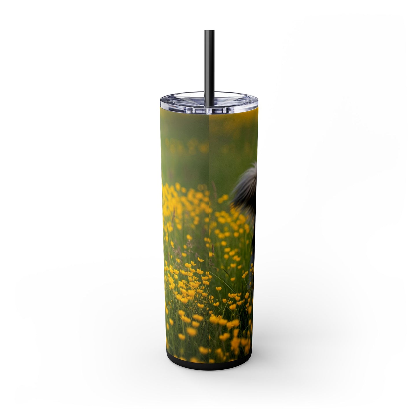 Belgian Sheepdog Tumbler with Straw, 20oz