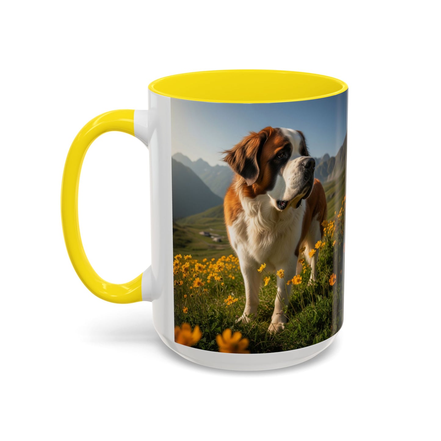 Saint Bernard Accent Coffee Mug - Perfect Gift for Dog Lovers