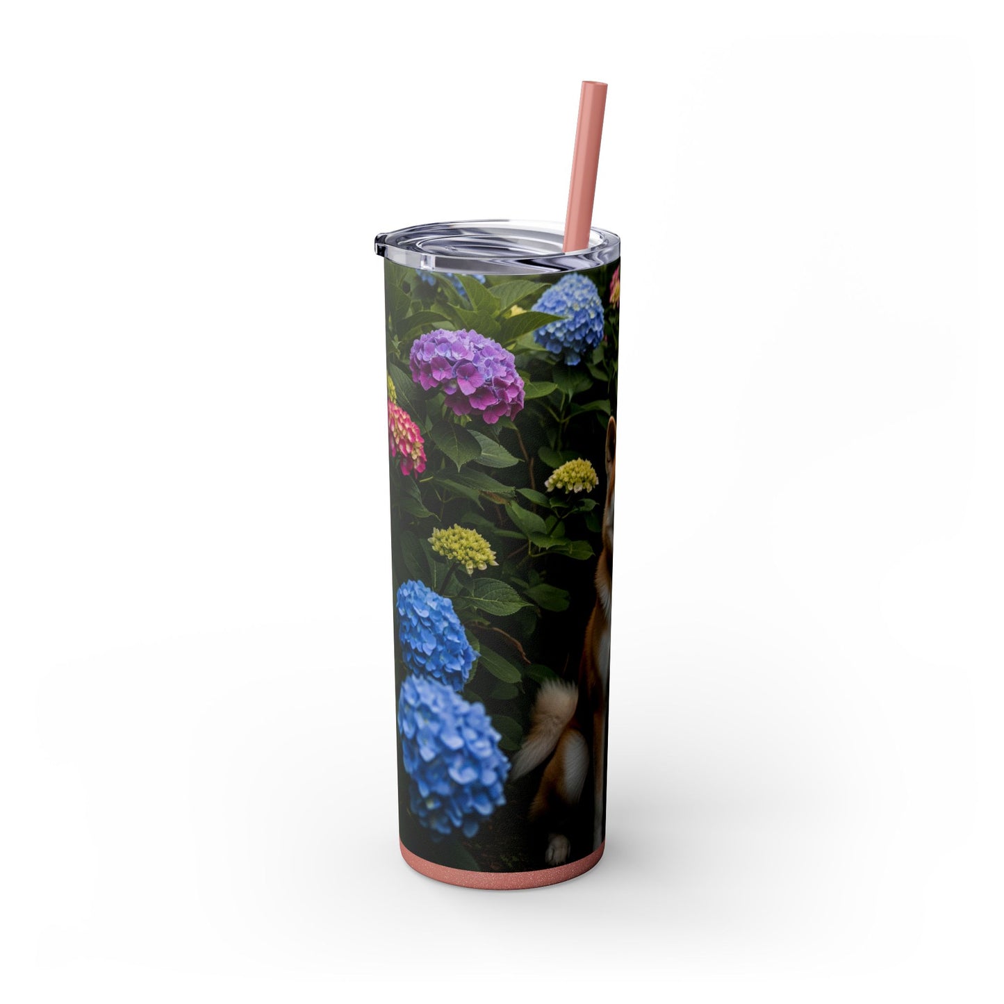 Akita Skinny Tumbler with Straw, 20oz
