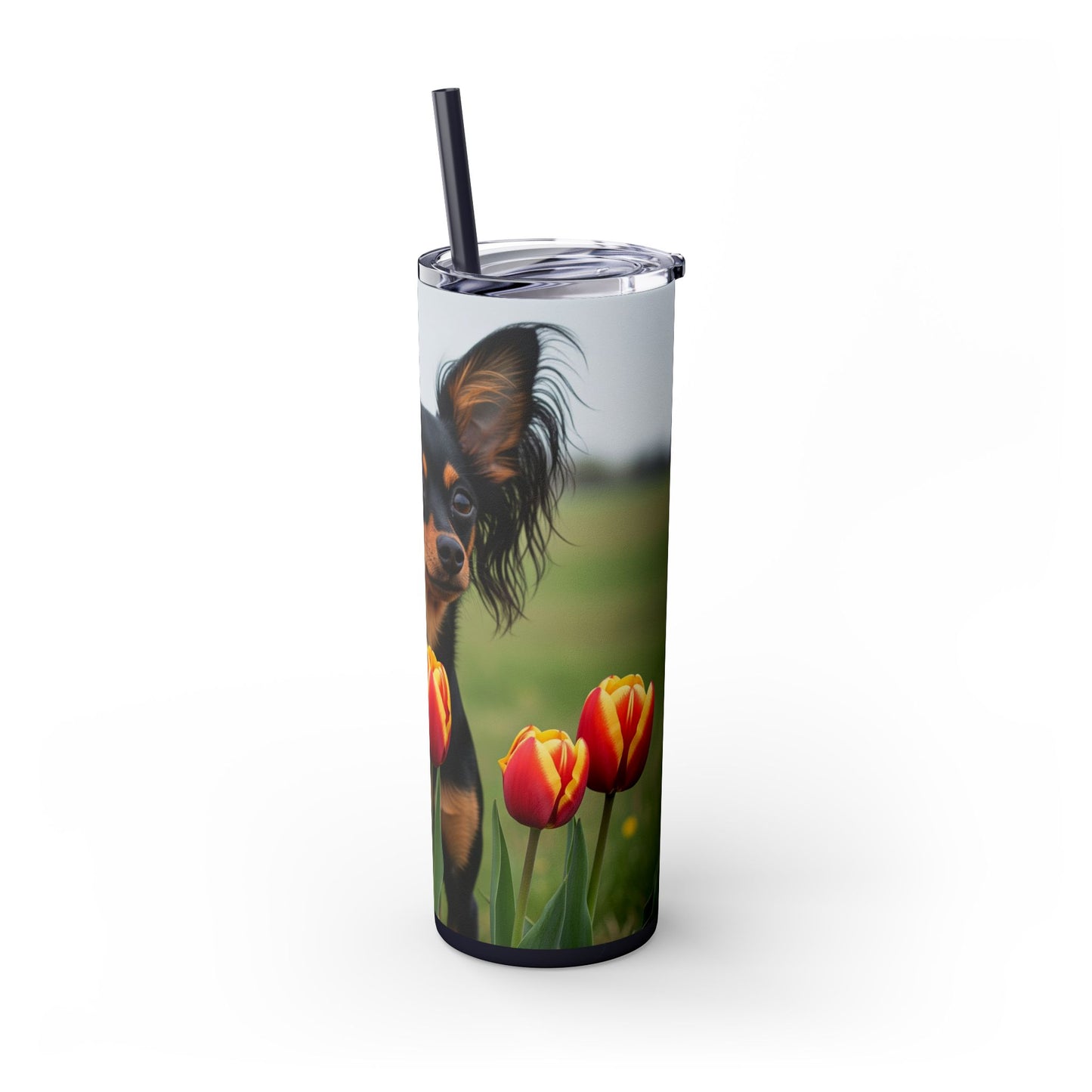 Russian Toy Skinny Tumbler with Straw, 20oz