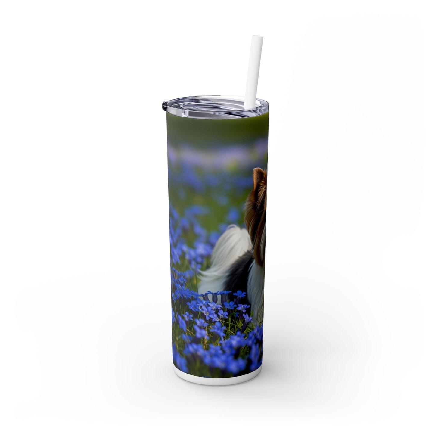 Biewer Terrier Tumbler with Straw, 20oz