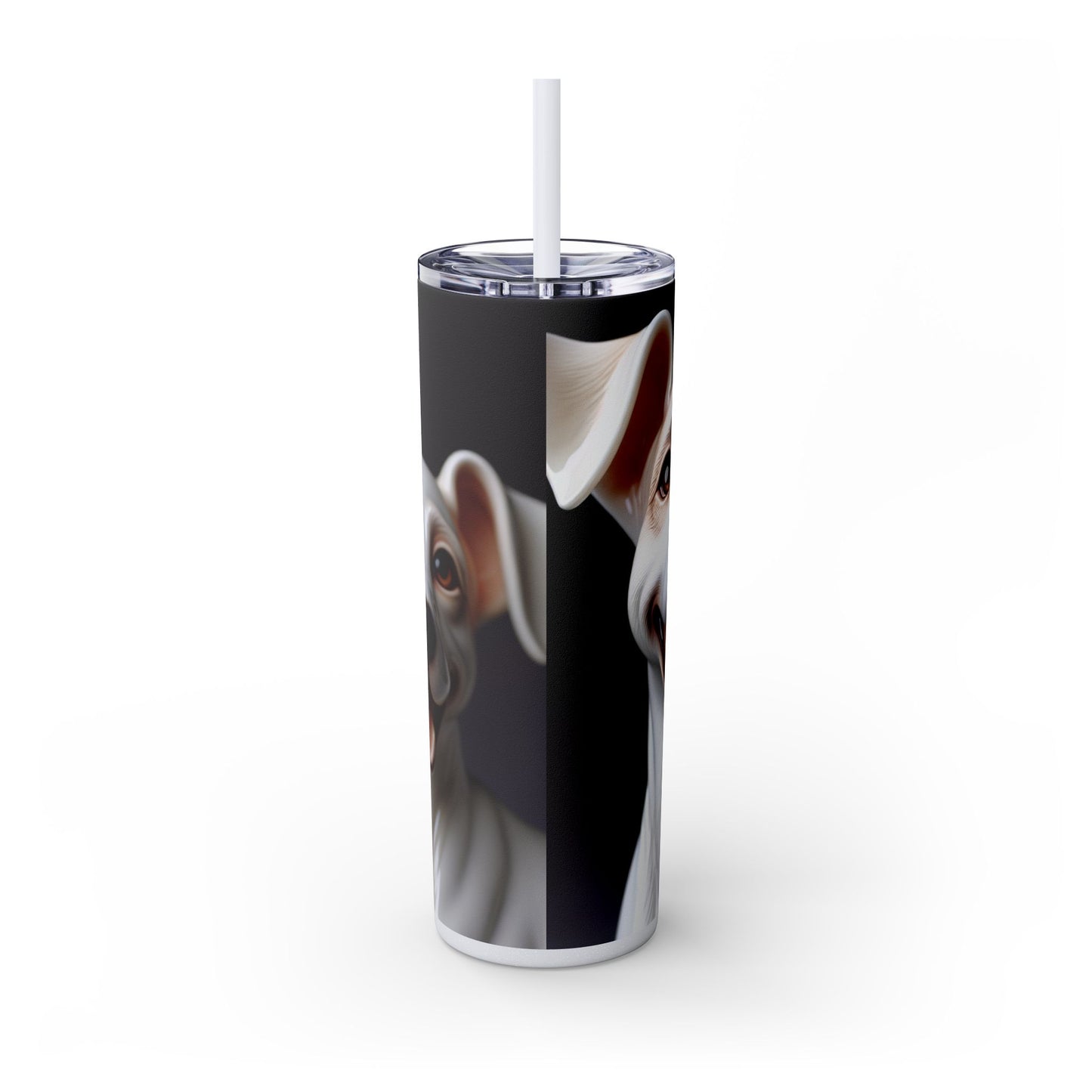 Porcelaine Tumbler with Straw, 20oz