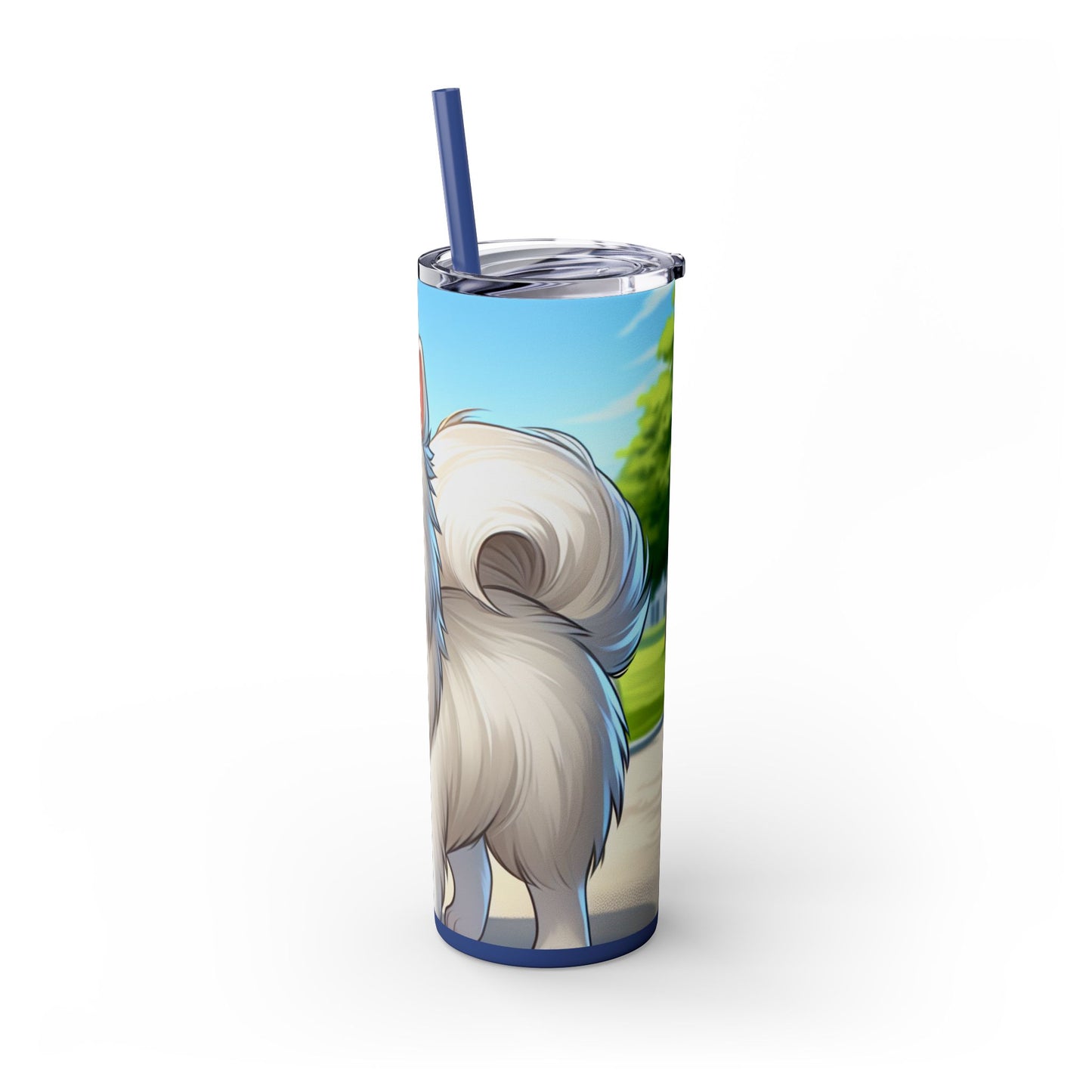 Indian Spitz Tumbler with Straw, 20oz