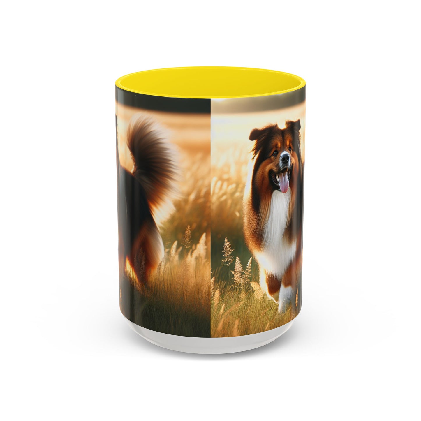 Bohemian Shepherd Accent Coffee Mug - Perfect Gift for Dog Lovers