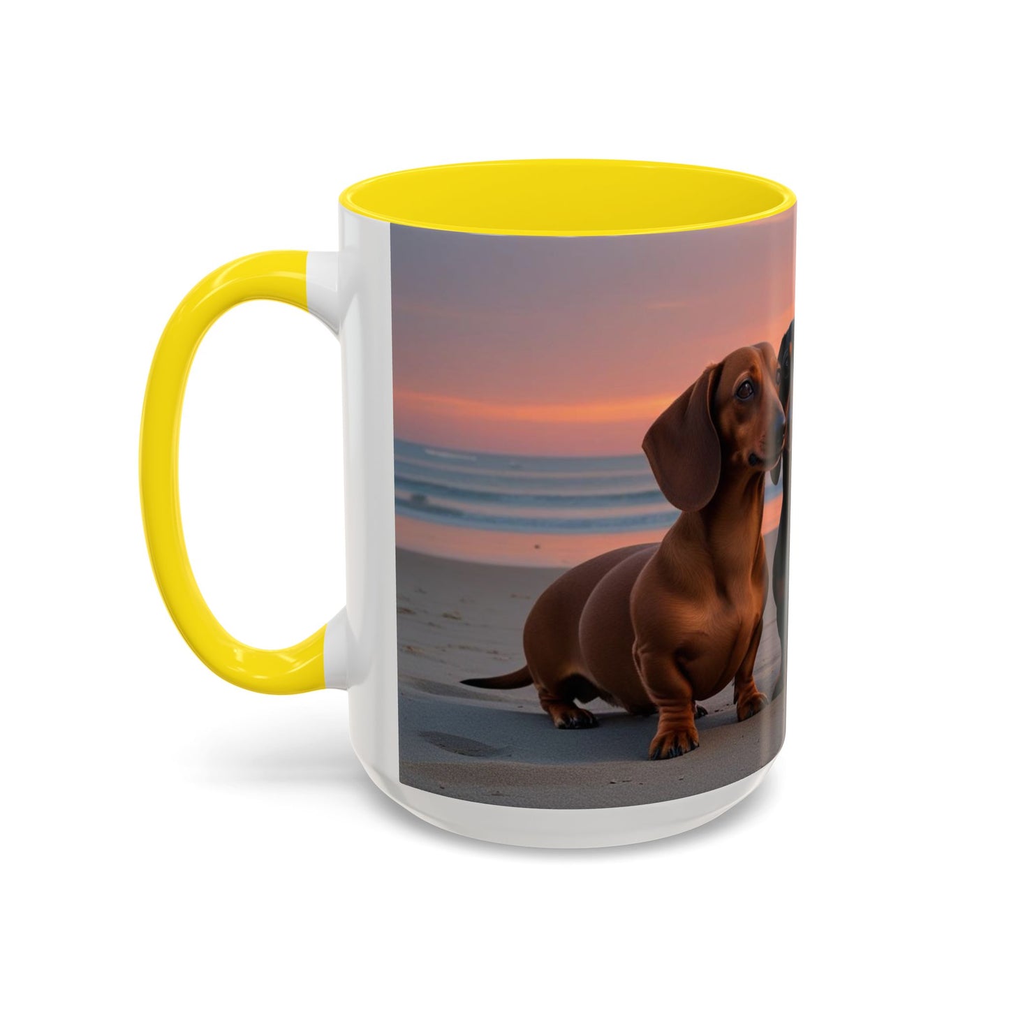 Dachshund Love Accent Coffee Mug - Perfect Gift for Dog Lovers
