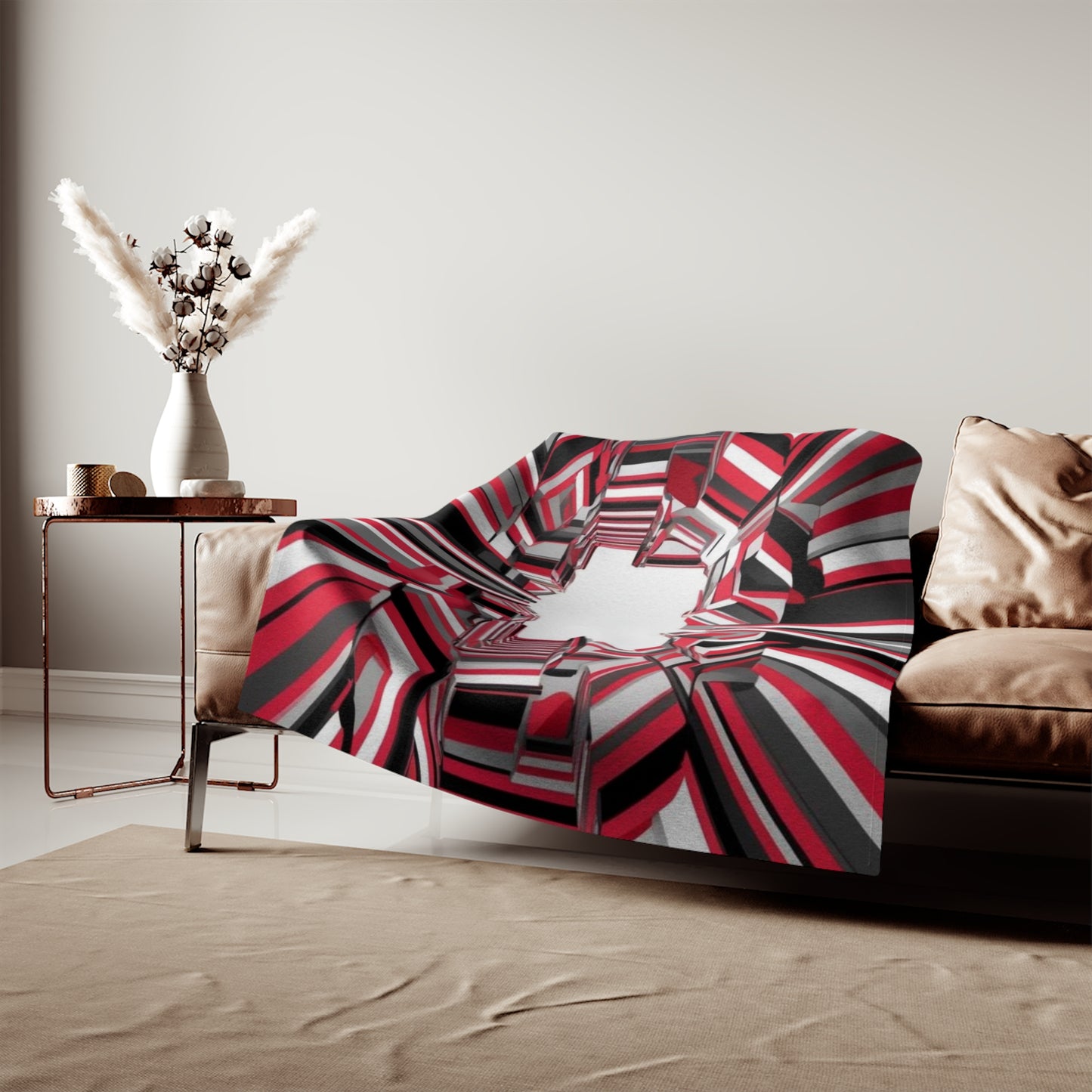 Optical Illusion Sweatshirt Blanket