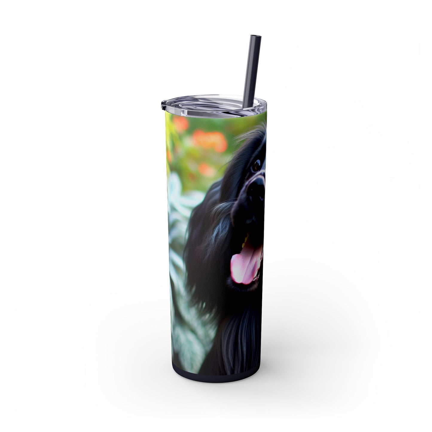 Blue Picardy Spaniel Tumbler with Straw, 20oz