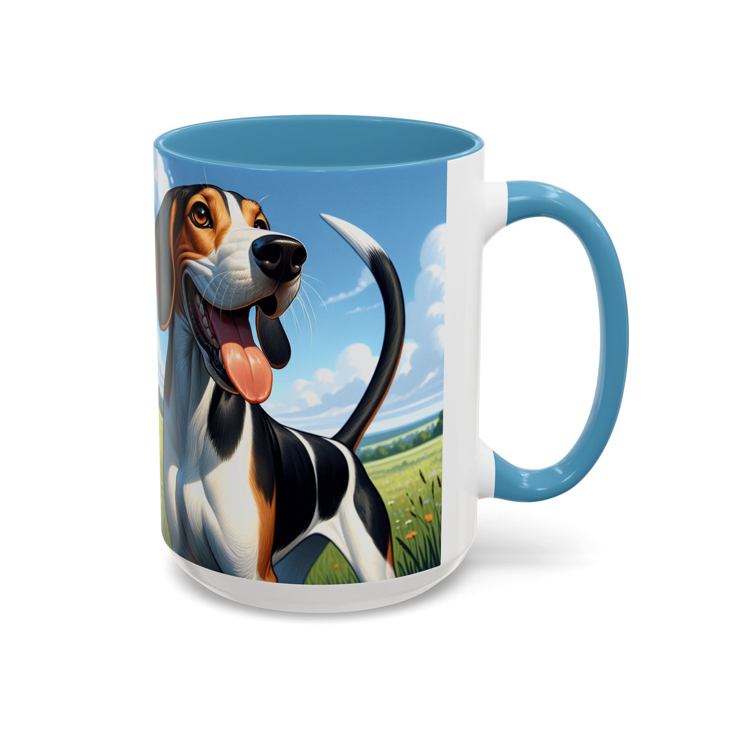 Treeing Walker Coonhound Accent Coffee Mug - Perfect Gift for Dog Lovers