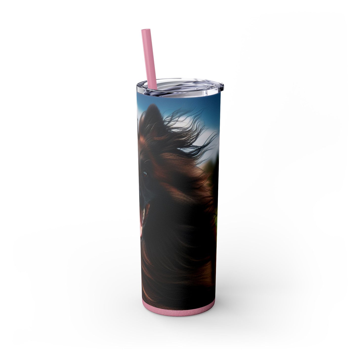 Belgian Shepherd Dog Tervuren Tumbler with Straw, 20oz