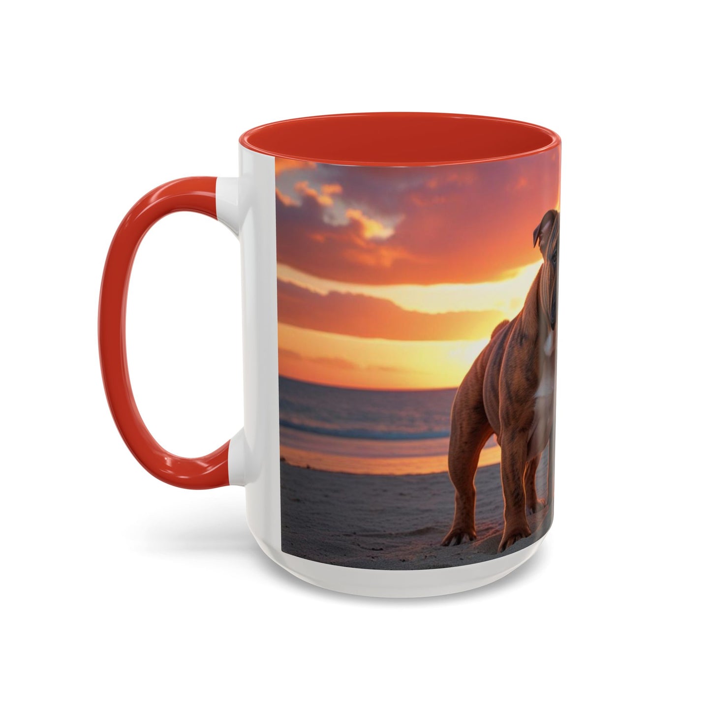 Bulldog Love Accent Coffee Mug - Perfect Gift for Dog Lovers