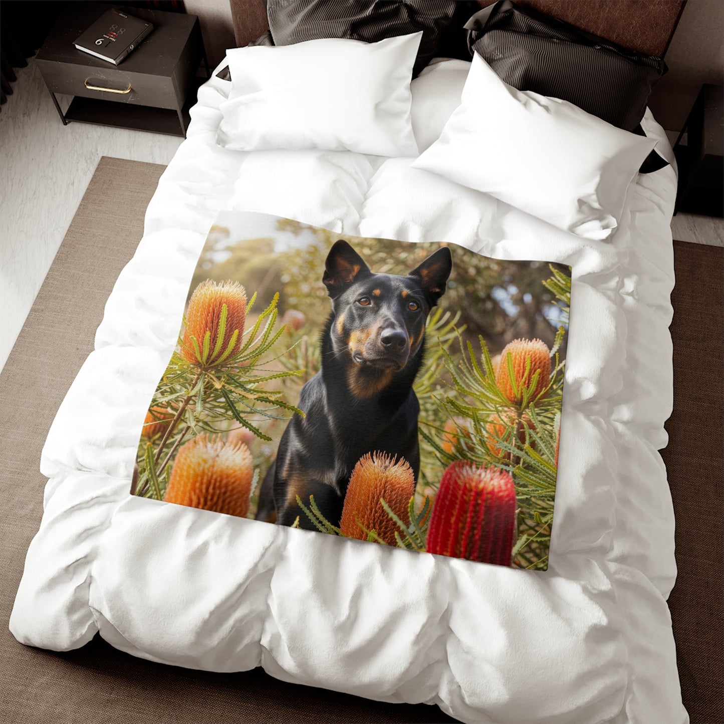 Working Kelpie Sweatshirt Blanket