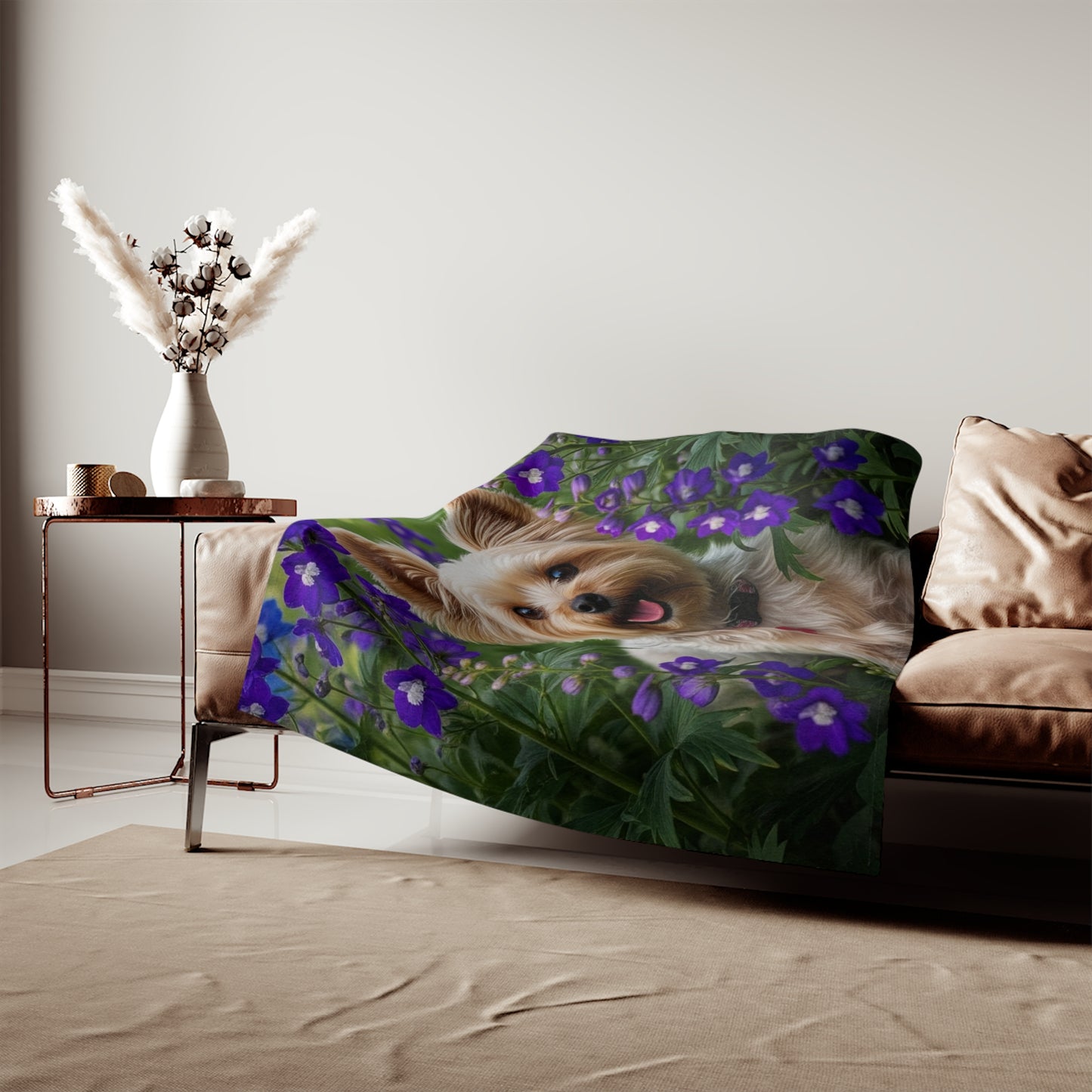 Yorkiepoo Sweatshirt Blanket