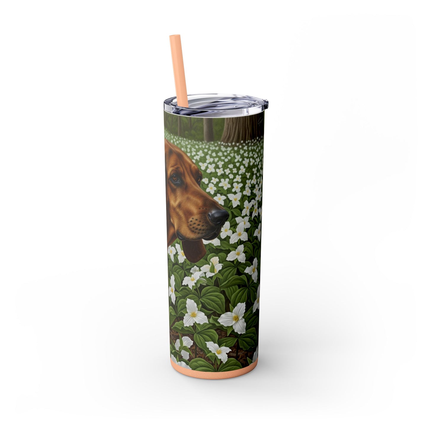 Treeing Walker Coonhound Tumbler with Straw, 20oz