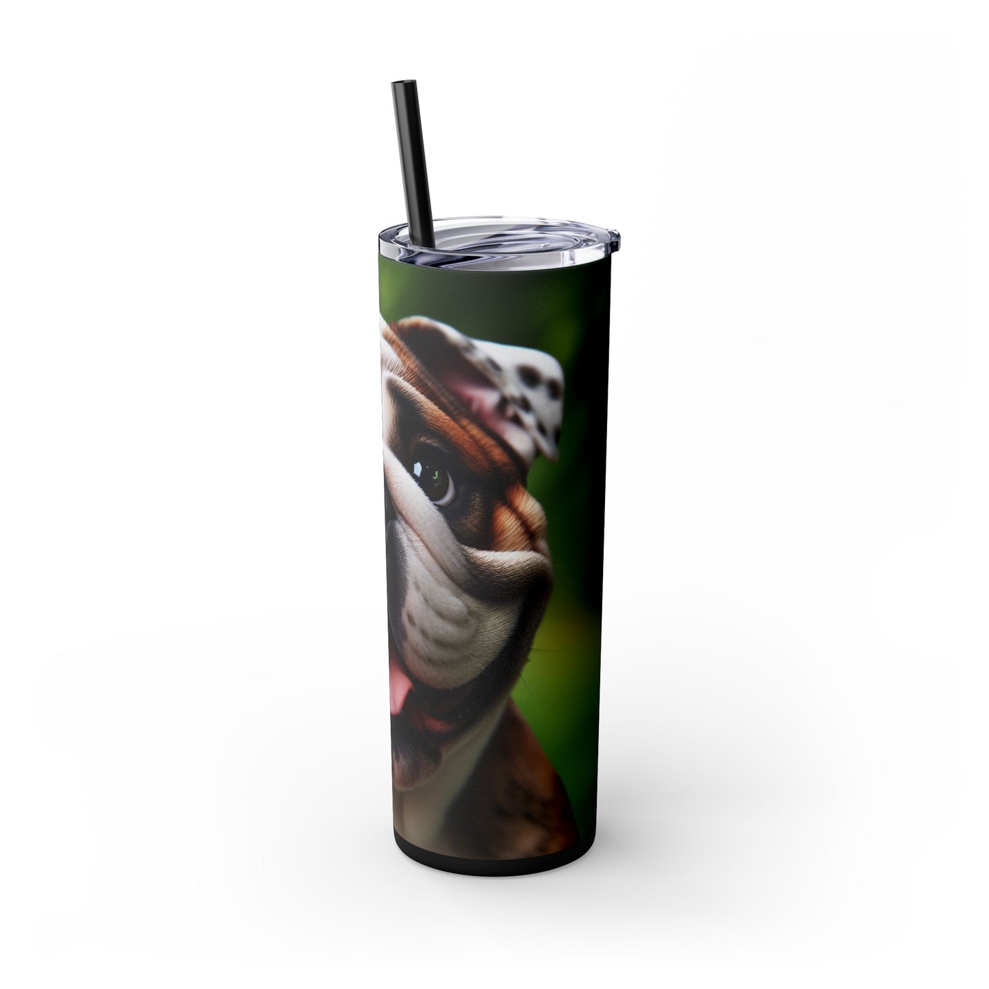 British Bulldog Tumbler with Straw, 20oz