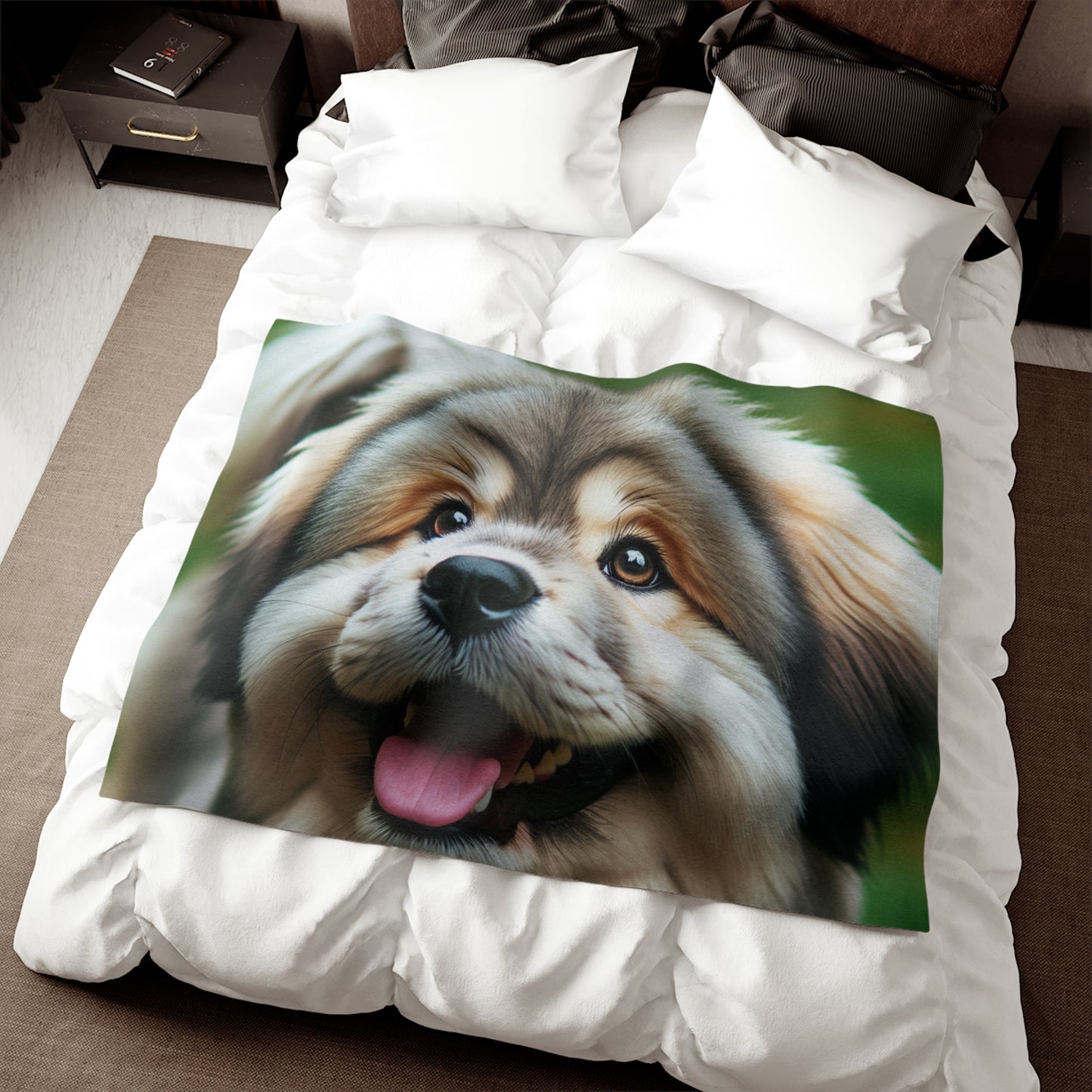 Tibetan Kyi Apso Sweatshirt Blanket