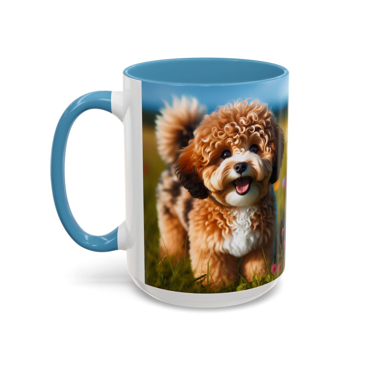 Russkaya Tsvetnaya Bolonka Accent Coffee Mug - Perfect Gift for Dog Lovers