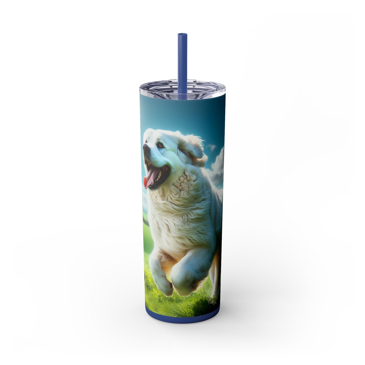 Kuvasz Tumbler with Straw, 20oz