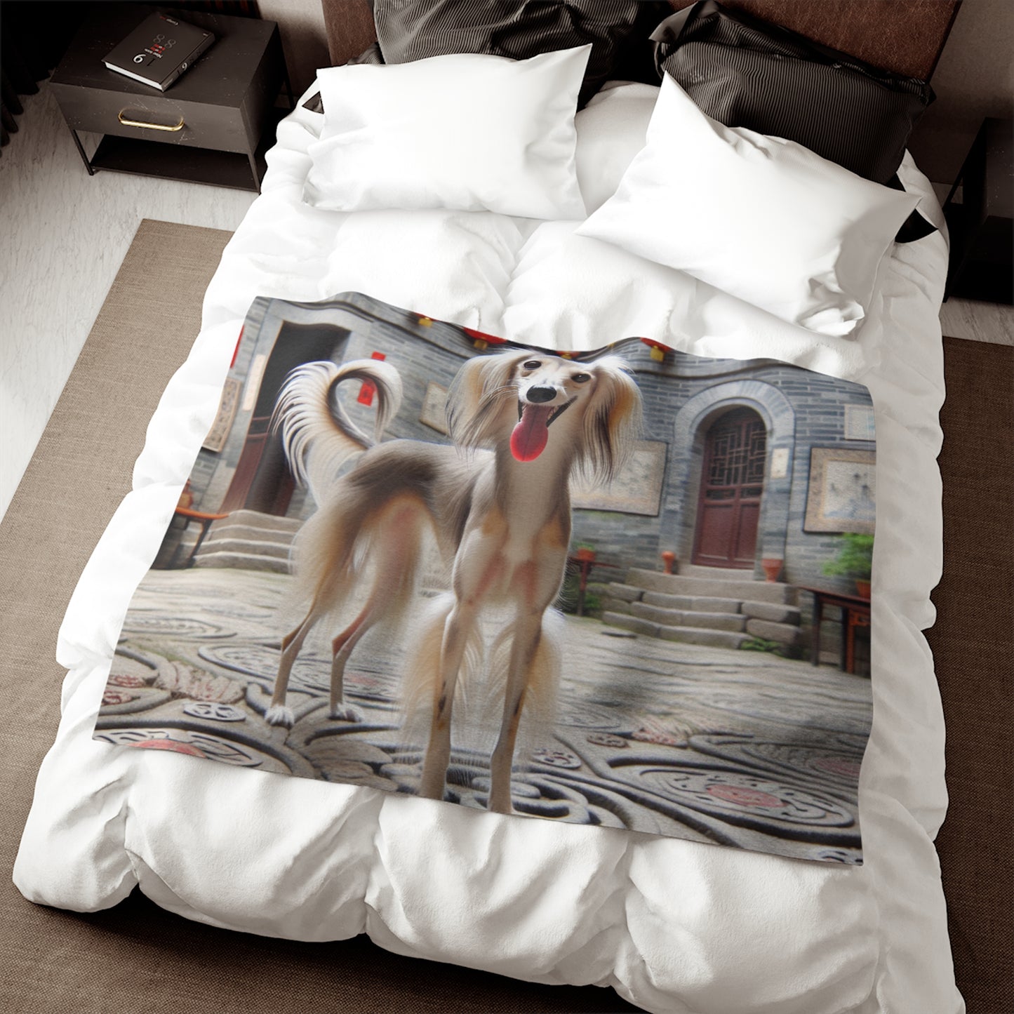 Chinese Saluki Sweatshirt Blanket