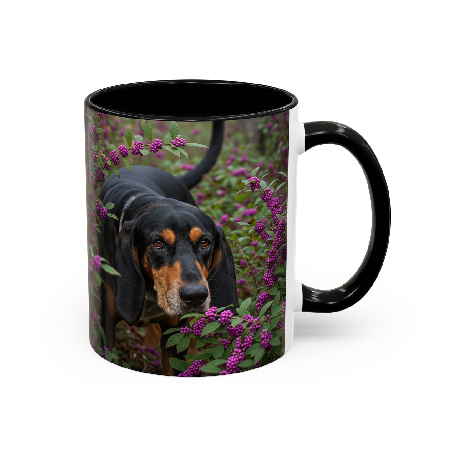 Black and Tan Coonhound Accent Coffee Mug - Perfect Gift for Dog Lovers