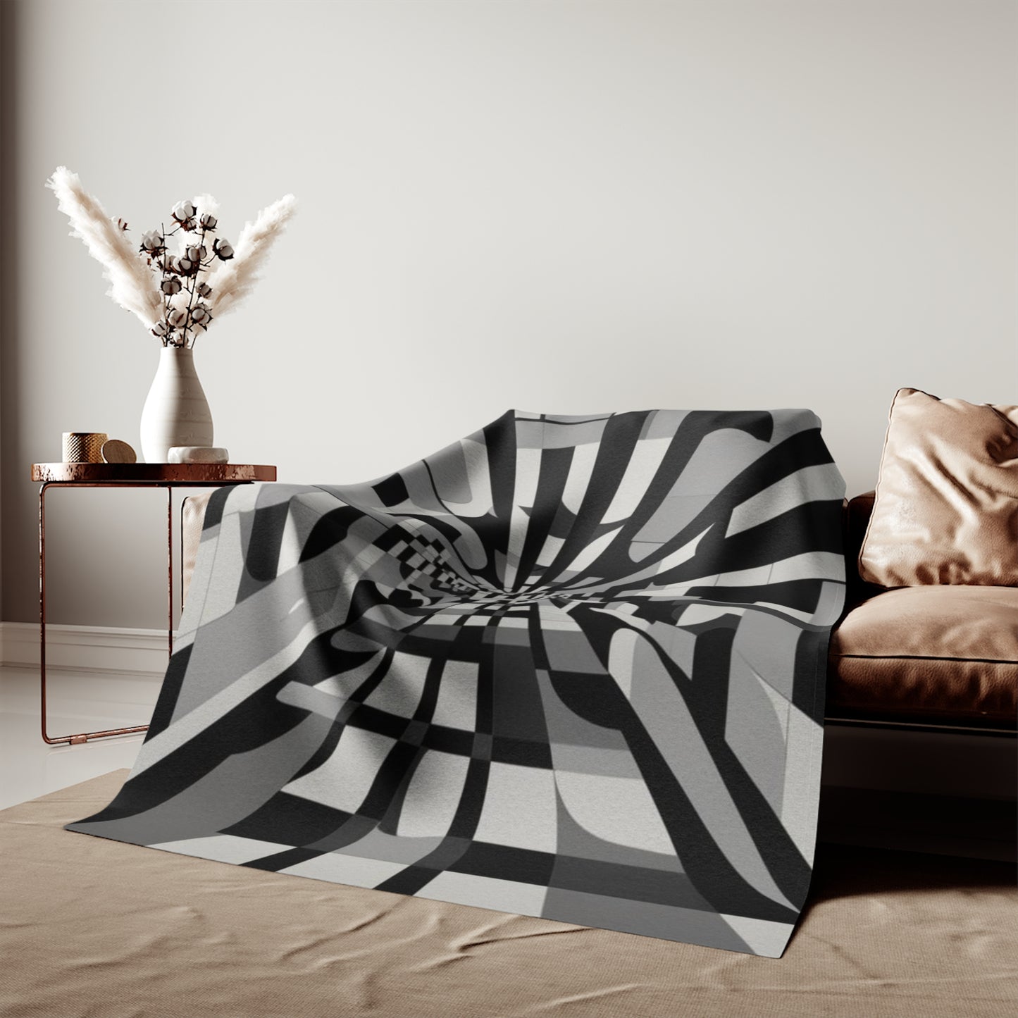 Optical Illusion Sweatshirt Blanket