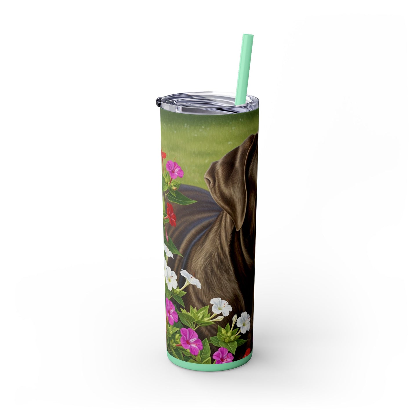 Neapolitan Mastiff Tumbler with Straw, 20oz